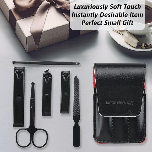 Men's Nail Clipper Manicure Pedicure Set 6 Pcs Set Kit NEW - Picture 2 of 4
